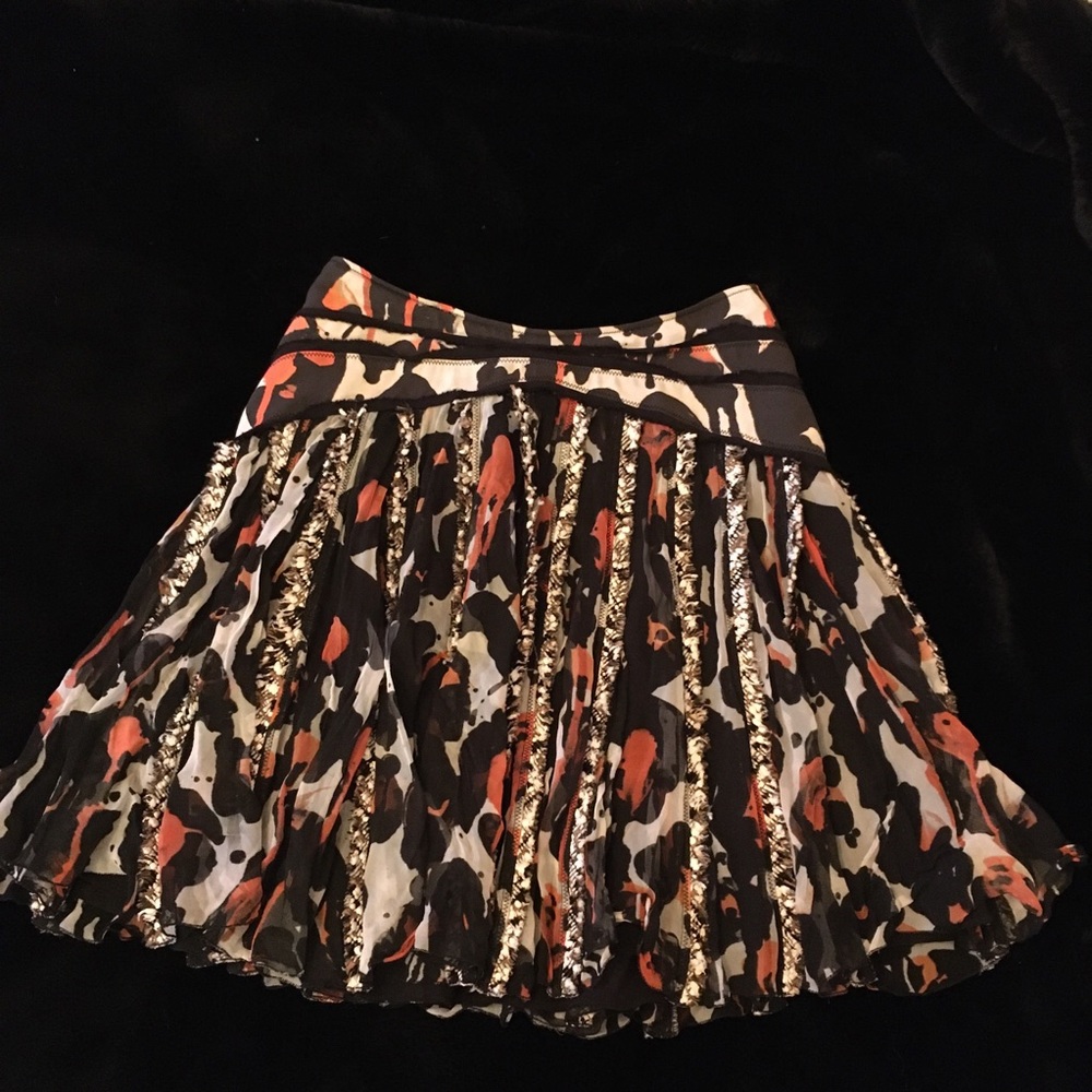 Zac Posen 100% Silk Skirt